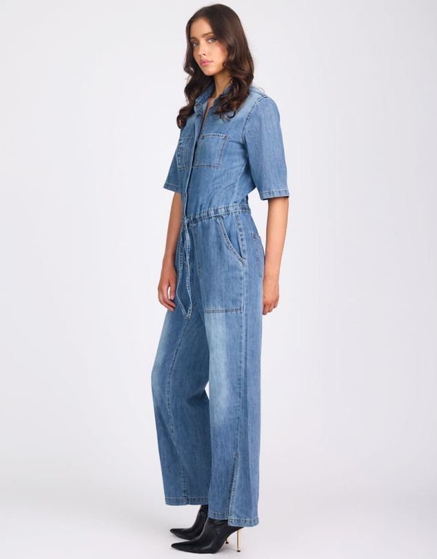 ONE TEASPOON - Veronica Denim Jumpsuit - Westland Blue