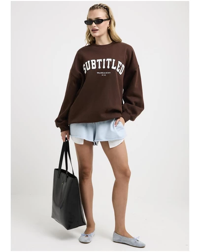 Subtitled - Aloha Cropped Fleece Shorts