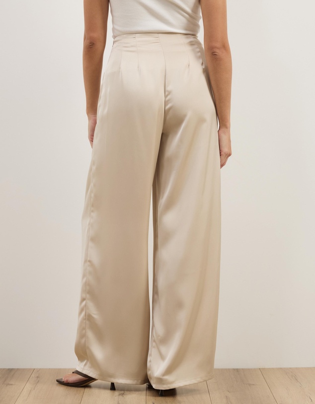 Atmos&Here - Nora Satin Wide Leg Pants