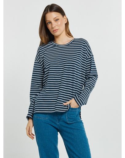 Navy/White/Blue Stripe