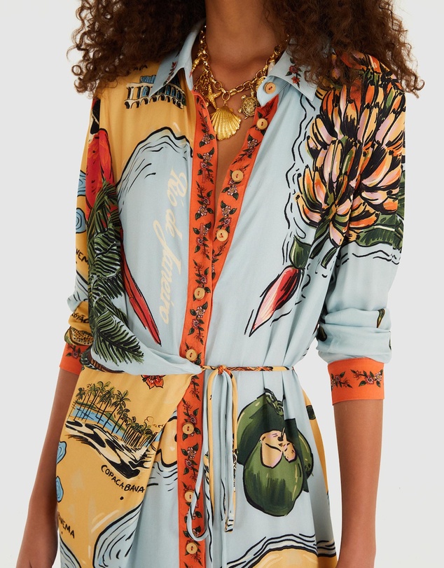 Farm Rio - Beaches Path Maxi Dress