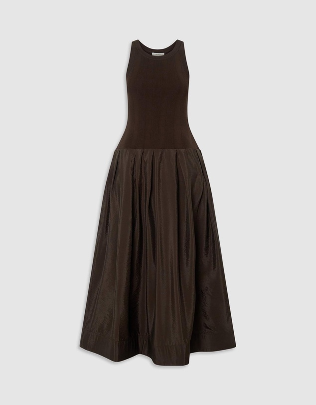 Oroton - Knit Bodice Midi Dress