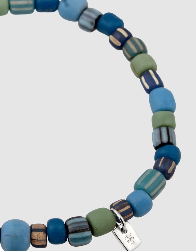 Kuzzoi - ICONIC EXCLUSIVE - Mixed Bead Bracelet with Oxidised Silver Elements