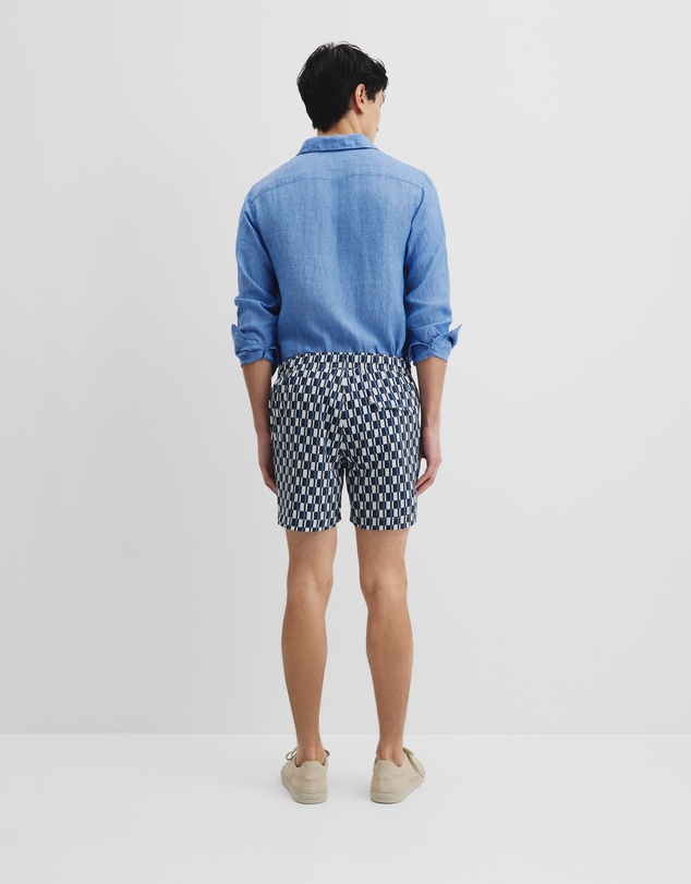 Country Road - Polyester Geometric Print Swim Short