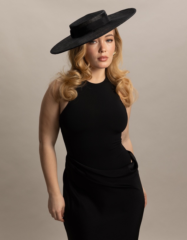 Morgan & Taylor - Alissa Racewear Boater in Black