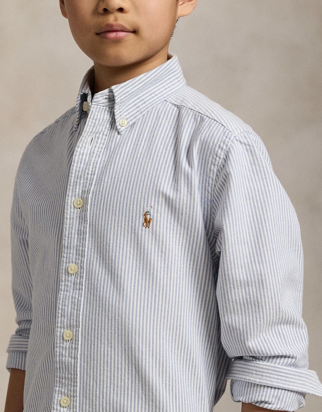 Polo Ralph Lauren - Striped Cotton Oxford Shirt - Teens