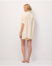 Wanderluxe Sleepwear - Limoncello Boxer Set Short