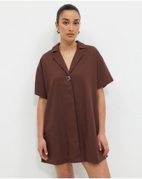 Calli - Karina Collared Shirt Dress