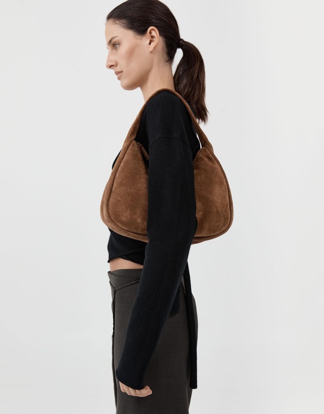 St. Agni - Suede Large Bon Bon Bag