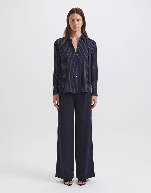 SABA - Polly Pinstripe Silk Shirt