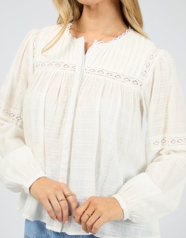 All About Eve - Lark Shirt Vintage White