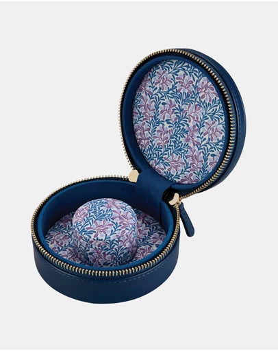 Wolf - WOLF Sophia Round Zip Case Indigo Fruit Botanical