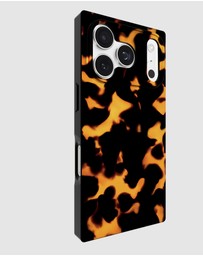 Flaunt - Flaunt Square Tortoise Print MagSafe Case for iPhone 17 Pro