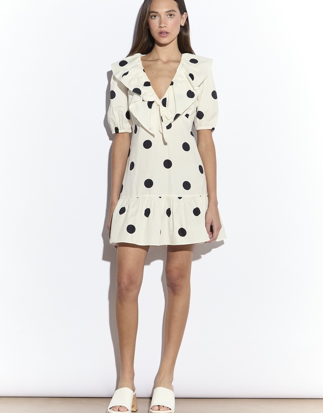 Glamorous - Puff Sleeve Ruffle Mini Dress