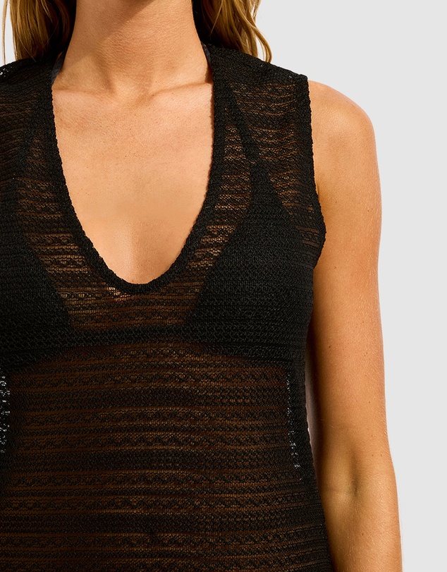 Seafolly - Plunge Front Mesh Cover Up