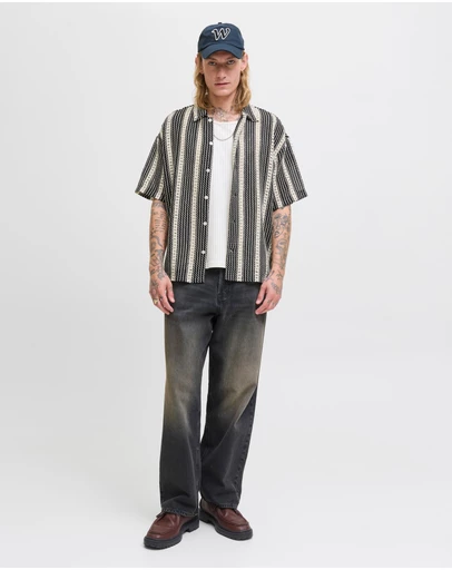 Jack & Jones - Bellagio Crochet Short Sleeve Shirt