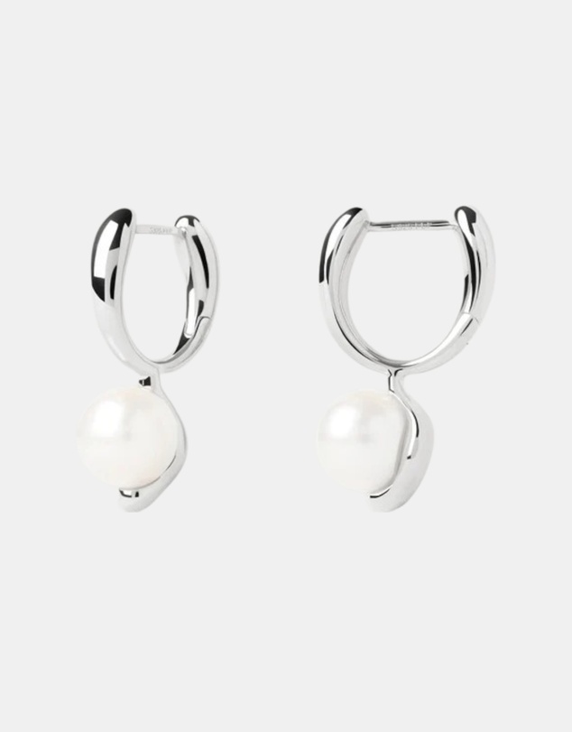 PDPAOLA - La Perla Mini Silver Hoops