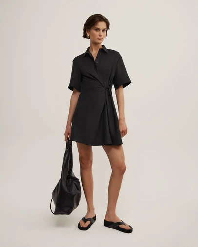 Witchery - Tie Mini Shirt Dress