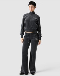 GUESS Originals - Guess Originals Eco Rhinestone Velour Sweatpants