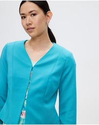 Pink Ruby - Spring Racer Crop Jacket
