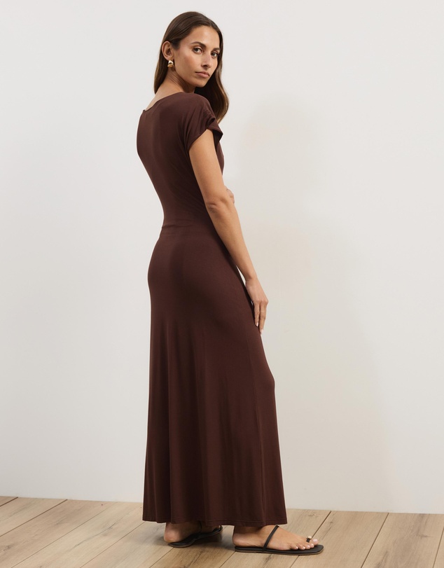Atmos&Here - Ruth Jersey Midi Dress With Side Split