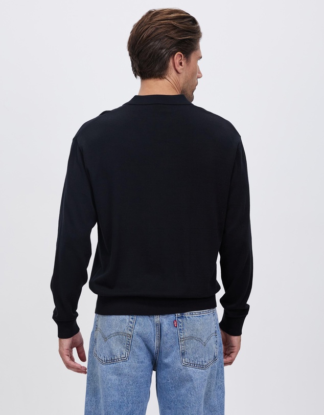Assembly Label - Oscar Long Sleeve Knit Polo