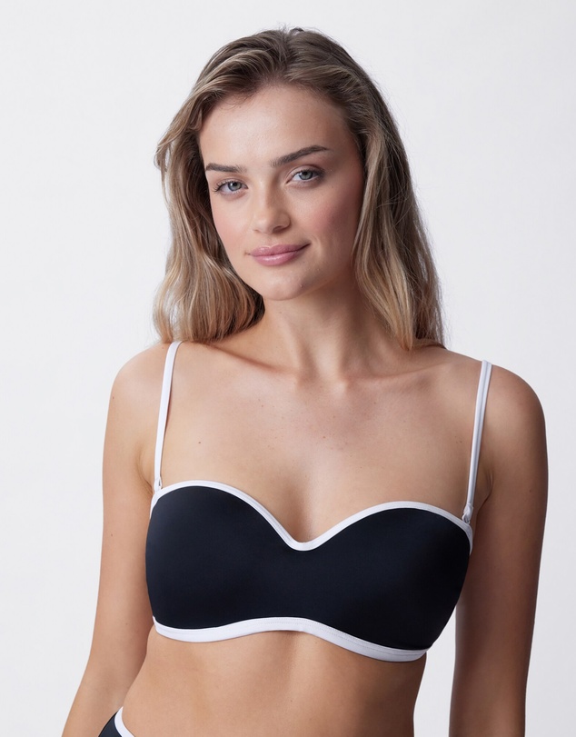 Bras N Things - Skye Wirefree Balconette Bikini Top - Black
