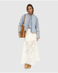 Belle & Bloom - Free And Forward Quilted Denim Jacket