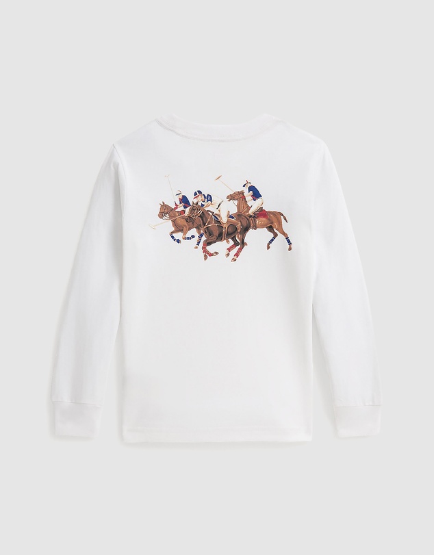 Polo Ralph Lauren - Triple-Pony Cotton Long-Sleeve Tee - Kids