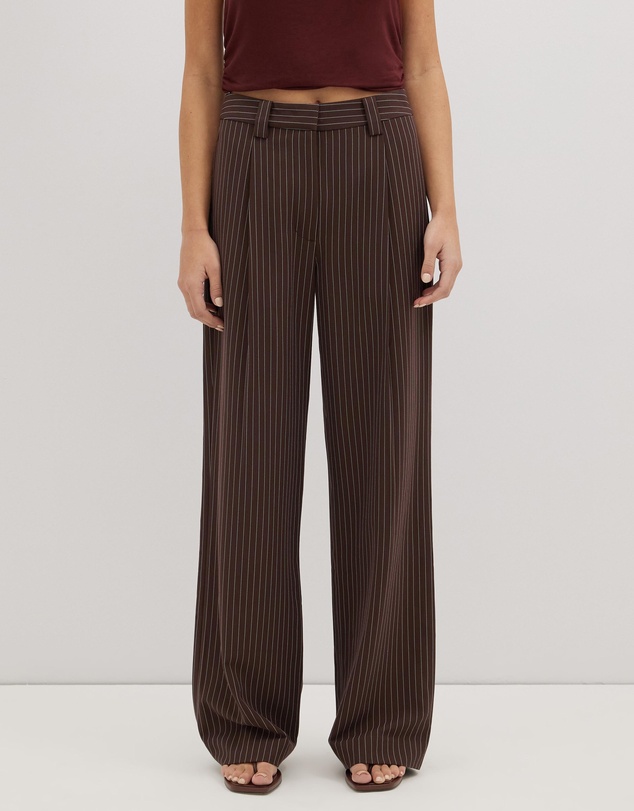Dazie - Work Wife Stripe Tailored Pants
