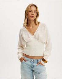 Cotton On - Feather V Knit Top