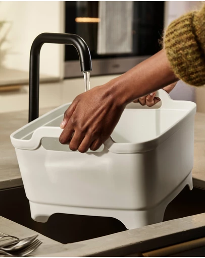 Joseph Joseph - Wash&Drain™ Washing-up Bowl (Light Stone/Sage)