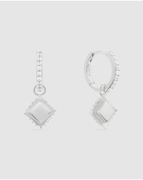 Wanderlust + Co - Ravioli Charm Huggie Earrings