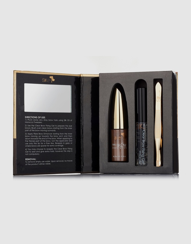 Silk Oil of Morocco - Fibre Brow Enhancer Kit - Dark