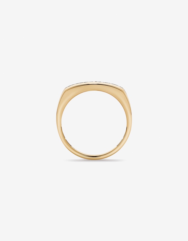 Michael Hill - 0.18 TW Black Diamond Men's Ring in 10kt Yellow Gold