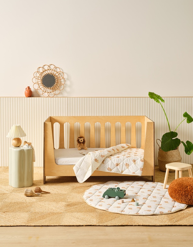 Linen House Kids - Cat Nap 2-Piece Cot Fitted Sheet Set