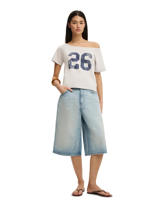 Cotton On - The Sporty Off Shoulder Graphic Tee