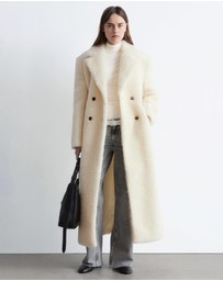 & Other Stories - Wool Shearling Maxi Coat