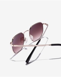 Hawkers Co - HAWKERS - Silver Smoke Brown SIXGON  Sunglasses for Men and Women UV400