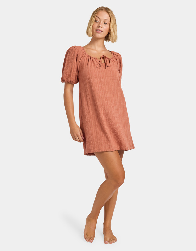Roxy - Womens Costa Check Midi Dress