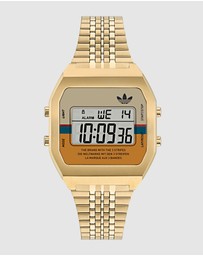 adidas Originals - Digital Two Gold-Tone Watch