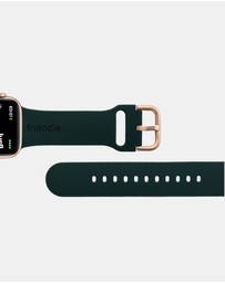 Friendie - Silicone Band with Modern Gold Buckle – The Byron – Apple Compatible