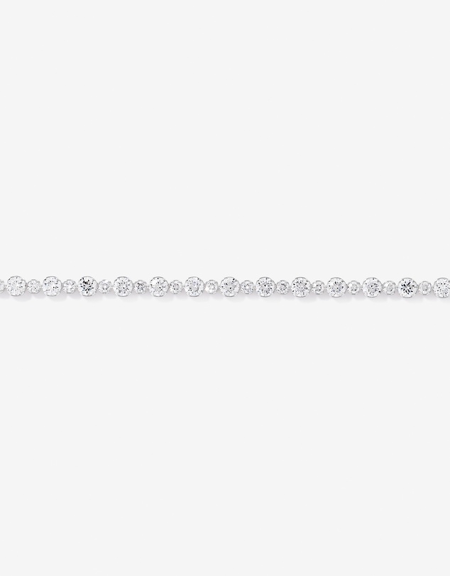 Michael Hill - Cubic Zirconia Round Tennis Necklace in Sterling Silver