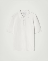 COS - Textured Knitted Cotton Polo Shirt