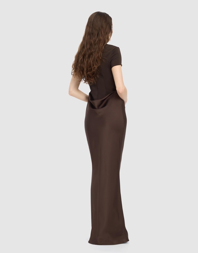 ROTATE - Capsleeve Draped Maxi