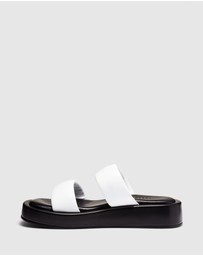 Just Because - Sarita Leather Flatform Sandals