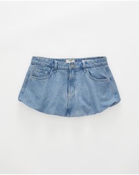 Cotton On - Bubble Denim Skirt