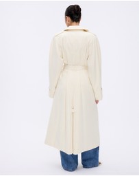 Revibe - Repaired Minima Esenciales Isra Cotton Twill Trench Coat - AU 12