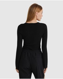 Oxford - Elka Henley Knit Top