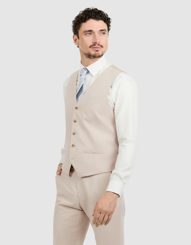 Tarocash - Jaeden Slim Linen Waistcoat